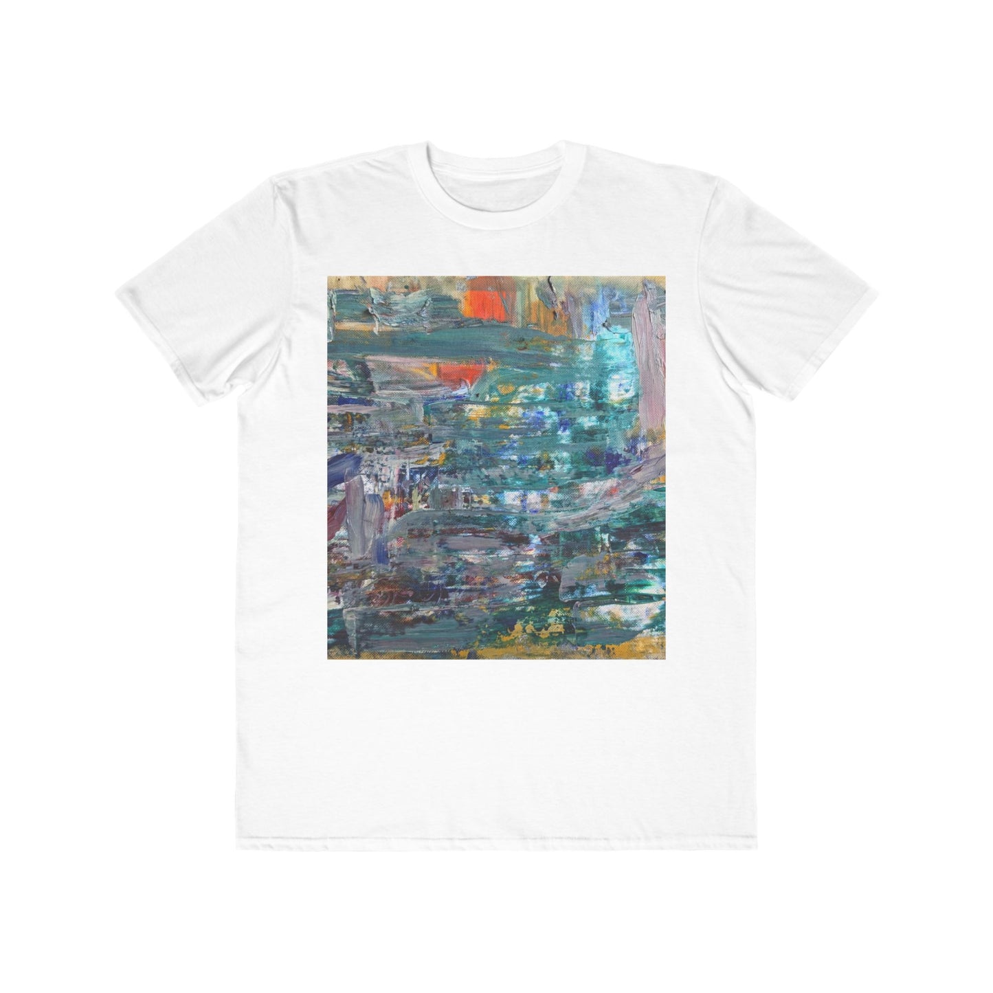 Men's Lightweight Fashion Tee - Abstract Art Design for Creative Souls