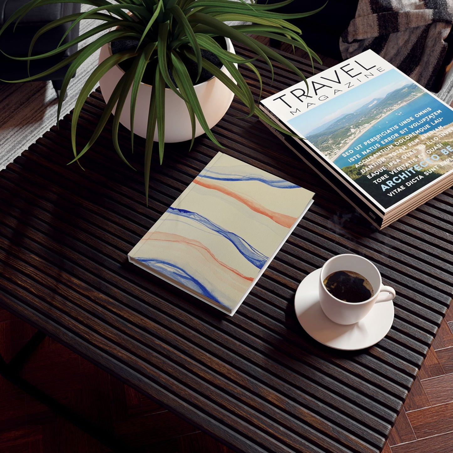 Stylish Hard Backed Journal - Artistic Design for Creativity & Reflection