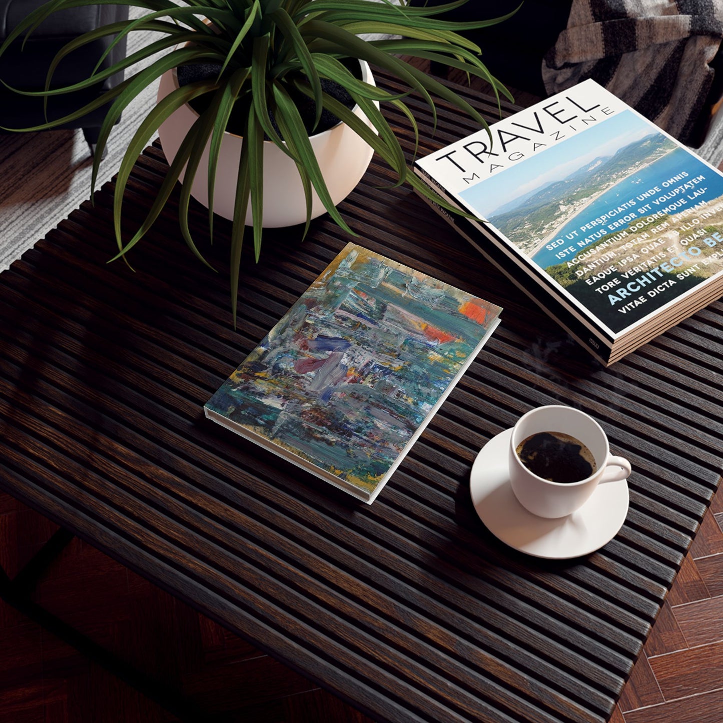 Stylish Hard Backed Journal - Artistic Design for Creativity & Reflection