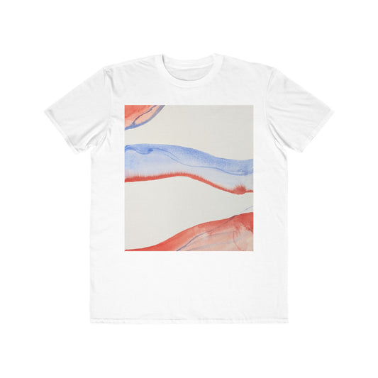 Men's Lightweight Fashion Tee - Abstract Art Design for Creative Souls