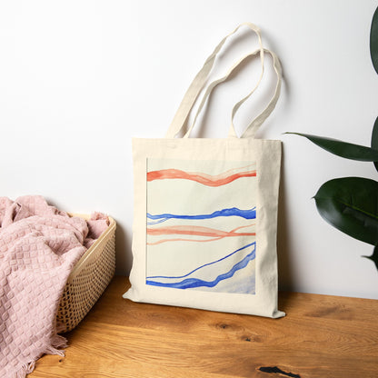 Artistic Cotton Canvas Tote Bag - Eco-Friendly Fashion & Everyday Use