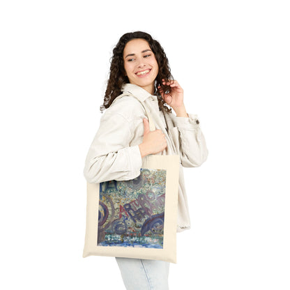 Artistic Cotton Canvas Tote Bag - Eco-Friendly Fashion & Everyday Use